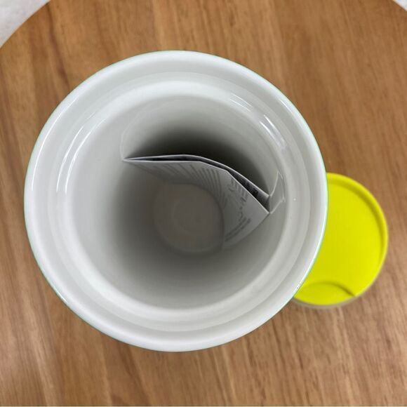 Starbucks Spring Petunia Ceramic Tumbler Cup Green Pink 12OZ - Picture 8 of 9